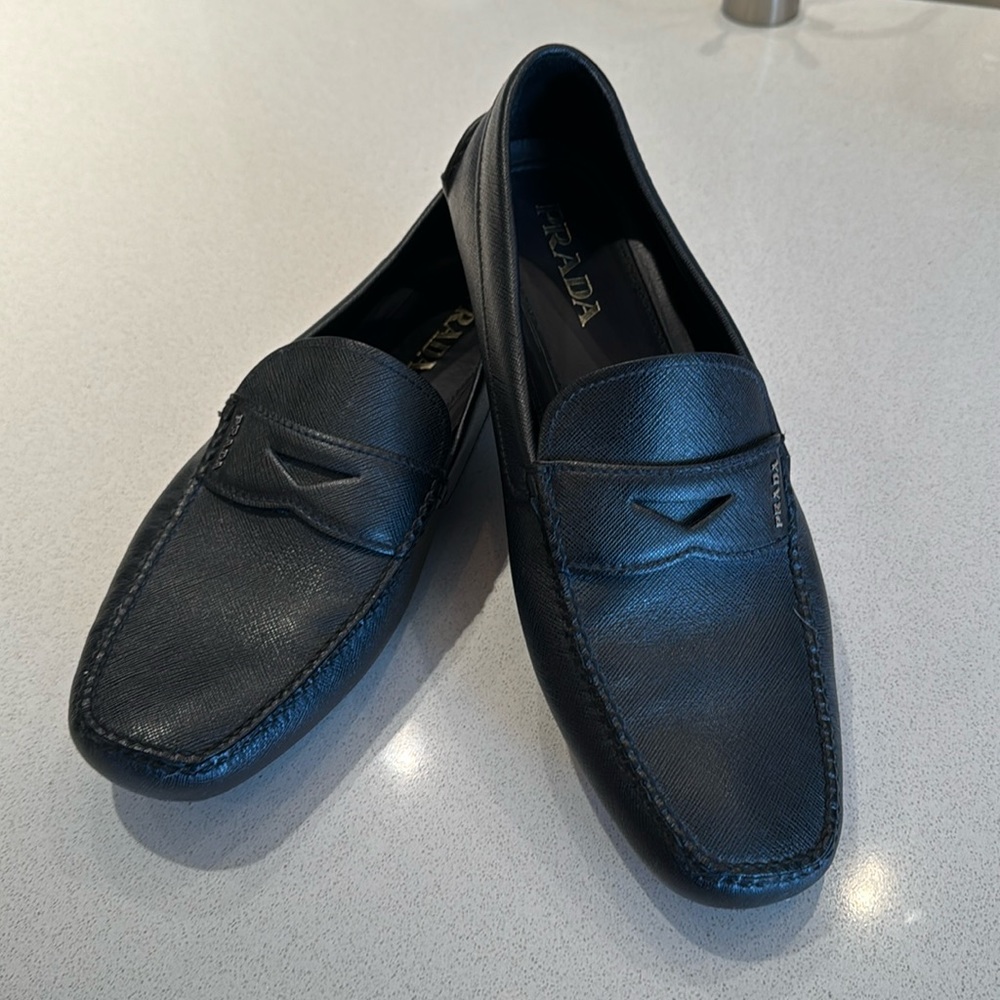 Prada leather  Slip ons - PRADA SIZE 11